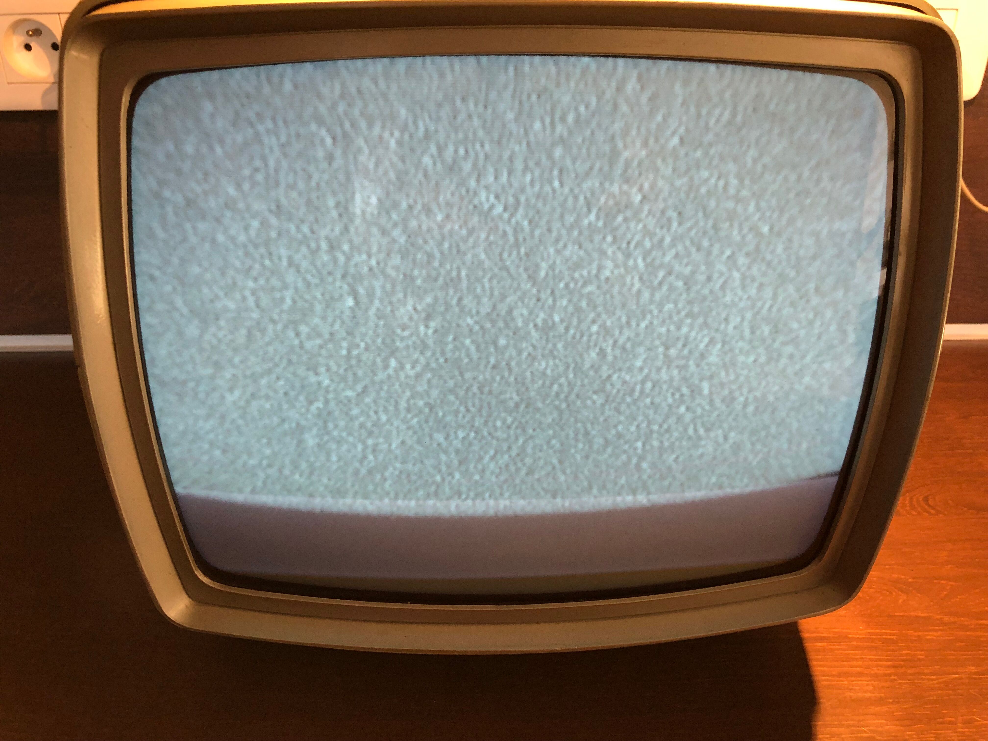 Vintage portable television Pathe Marconi 70s