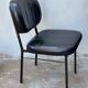 Modernist leatherette armchair