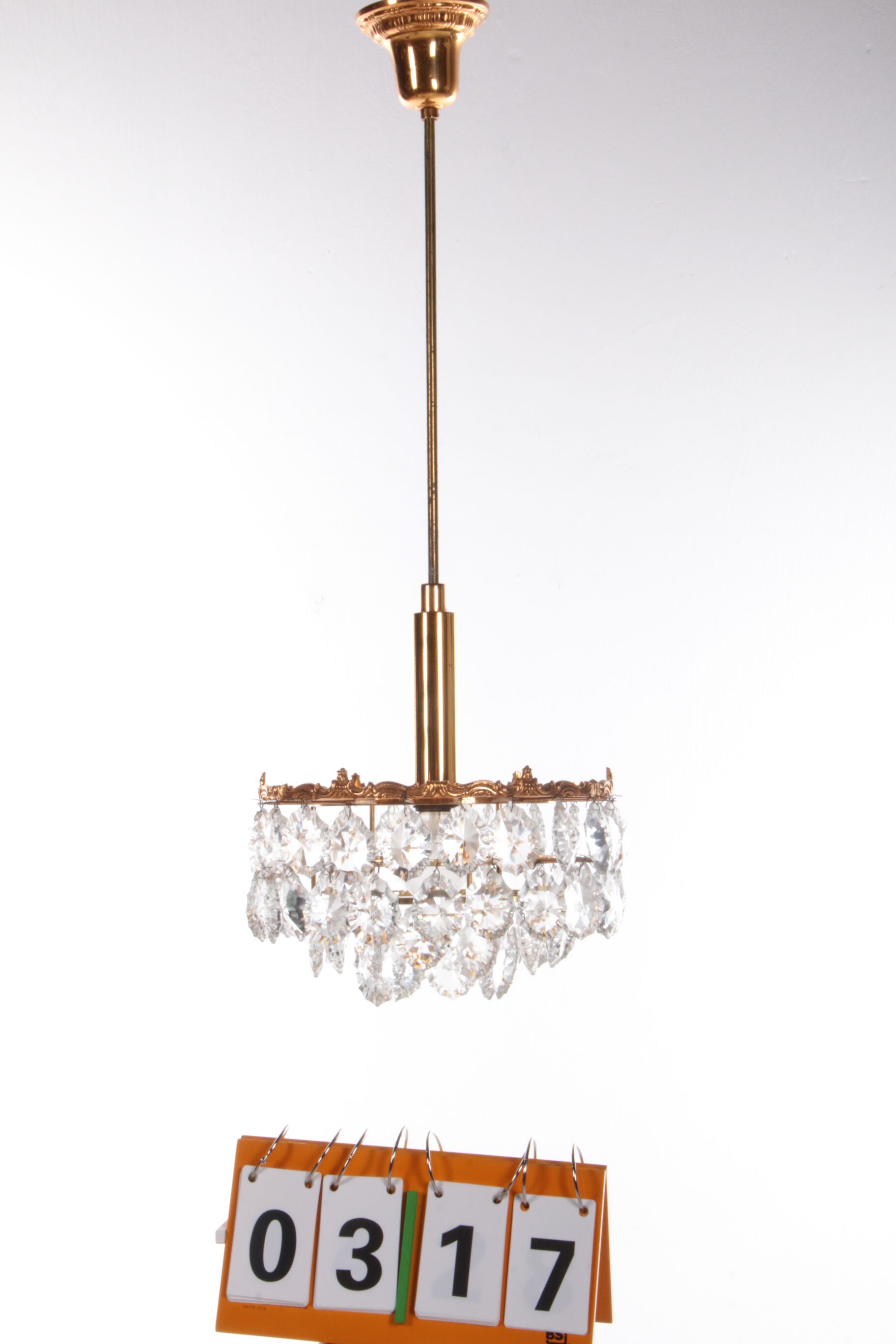 Vintage chandelier design by Christoph Palme,1960 Germany