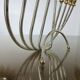 9-candle candle holder, designer, in gold and silver metal, 1970s