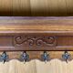 Wall coat rack - 6 hooks - Oak