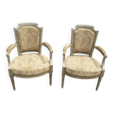 Paire de fauteuils LXVI