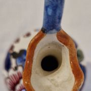 Gien faience miniature jug Renaissance hand-painted Circa 1970