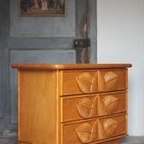 Vintage chest of drawers, Maugrion rattan chest of drawers for Roche Bobois