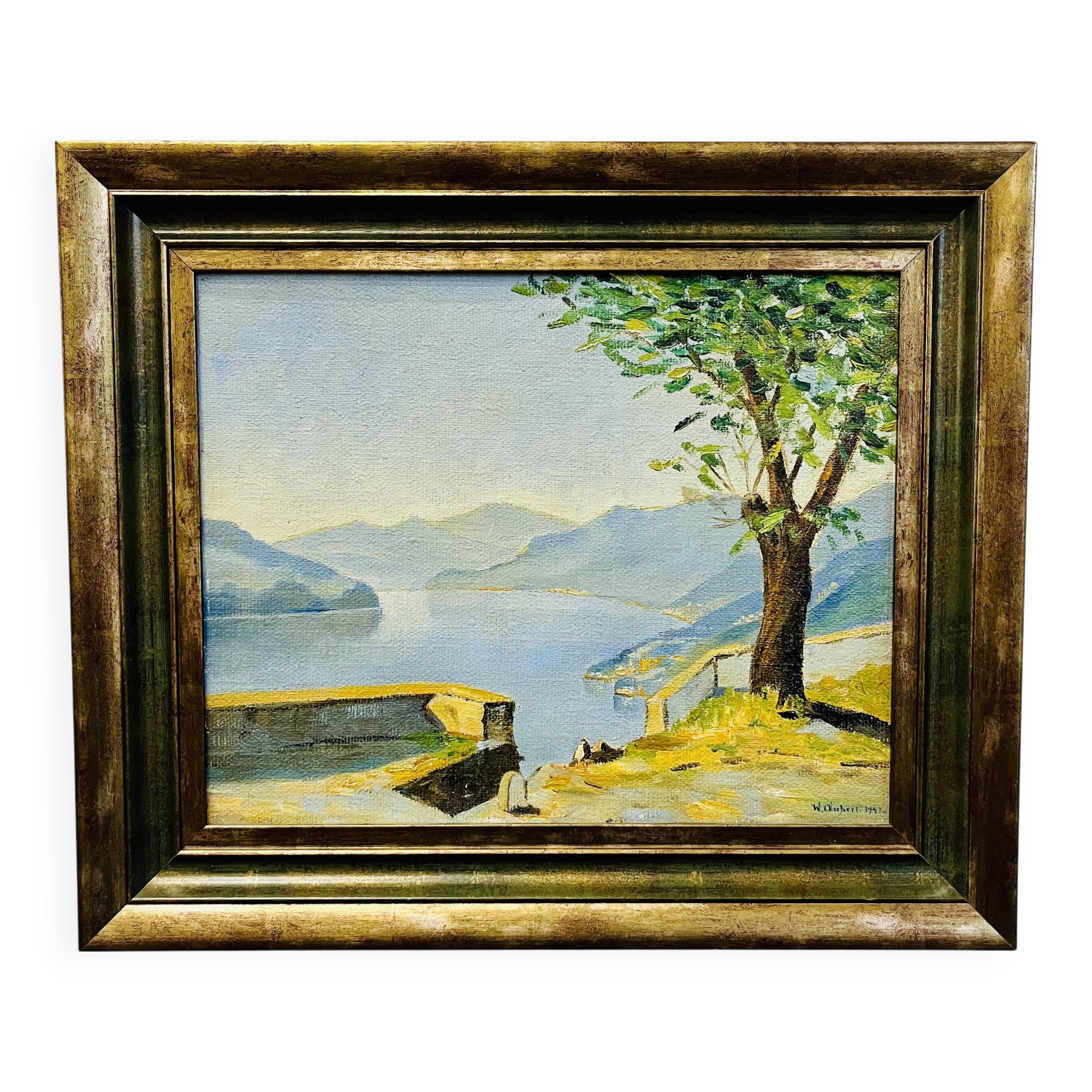 Oil on canvas by William Victor Aubert (1856–1942)