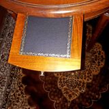 Louis XVI style mahogany pedestal games table