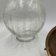 Suspension boule en verre craquelé