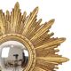 Gold Leaf Sunburst Mirror (Resin, 56cm)