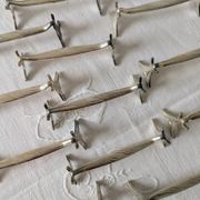 Set of 12 Christofle knife rests, Moderne 1912 model