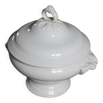 Pexonne FF iron earth white soup tureen