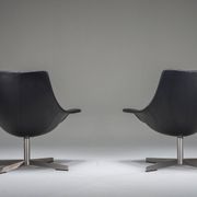 Set of leather armchairs by Rodolfo Dordoni for Matteo Grassi, 1990s