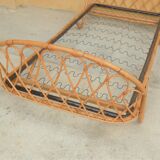 Vintage rattan bed