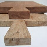 Two vintage solid wood cutting boards XL