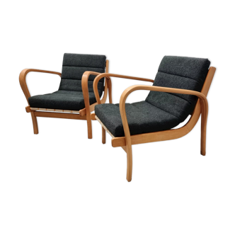 Pair of armchairs by K. Kozelka & A. Kropacek