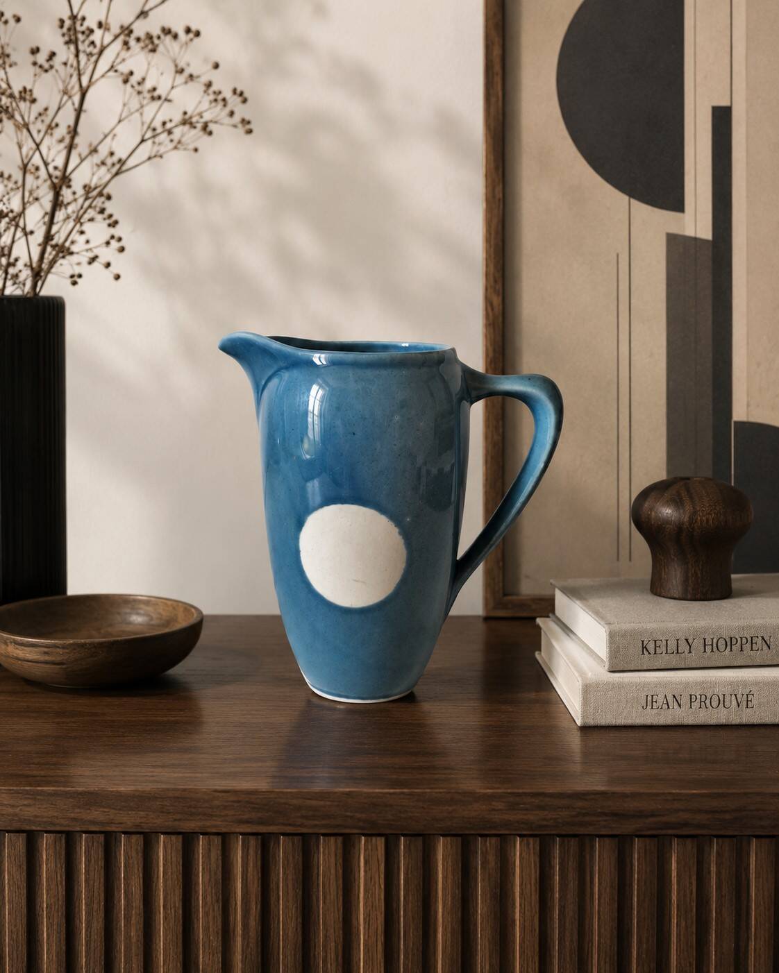 Pichet Denbac 326-2 – Art Deco stoneware with geometric reserve from the 1920s-30s