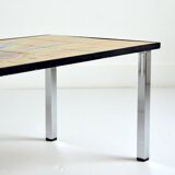 Coffee table / End table / Vintage hand-painted ceramic 1960