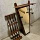 Mid Century mirror coat rack