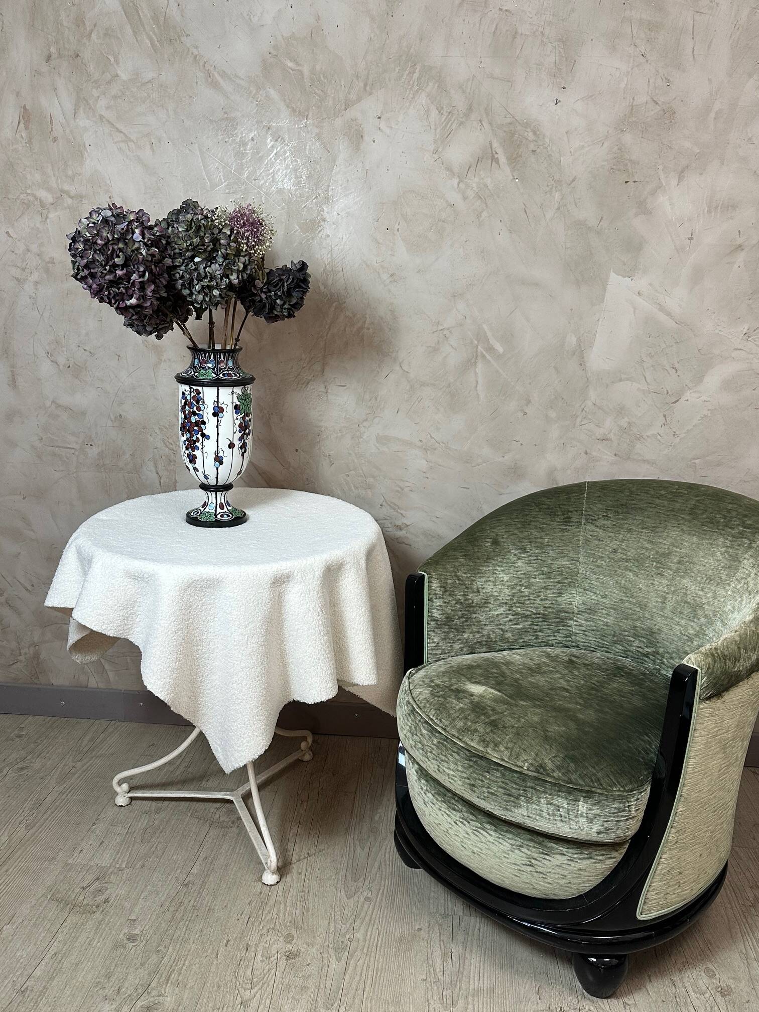 Art Deco vase signed