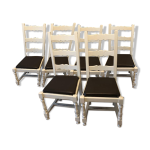 lot de 6 chaises massives