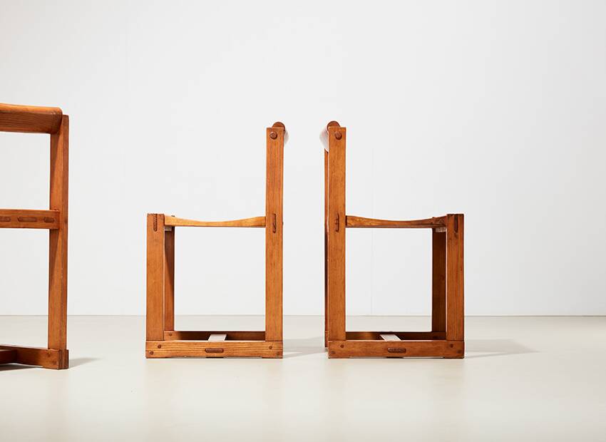 Edvin Helseth (attrib.) Set of 3 Dining Chairs in Pine Norway 1960s