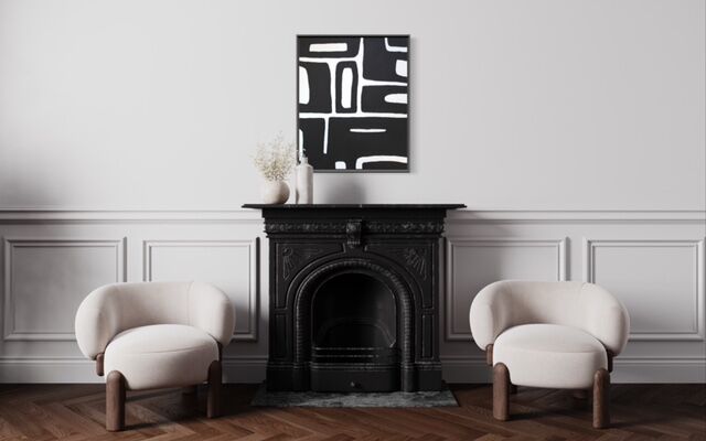 Minimalist abstract painting
