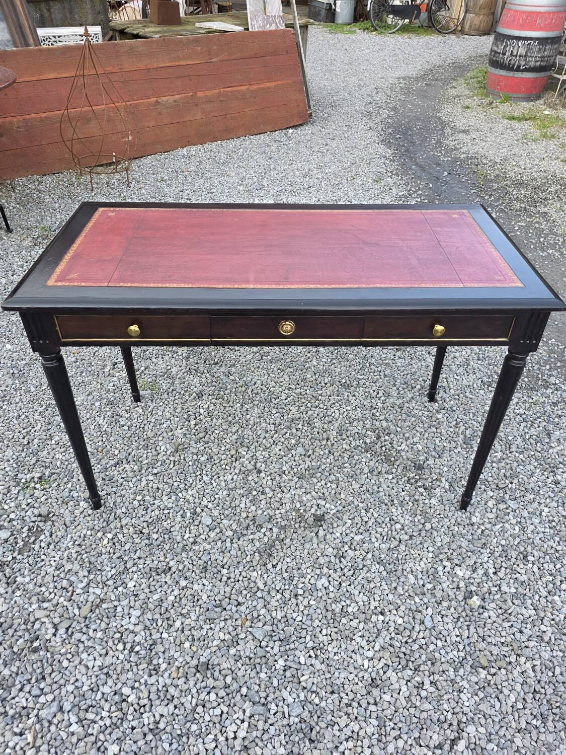 Louis XVI style mahogany desk from the 20th century.
