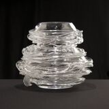 'Drop Honey' Vase in Crystal Glass - Sem Schanzer (as l'Anverre)