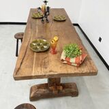 Monastery farm table in oak 1900
