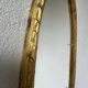 Pair of oval mirrors 1900 gilded stucco