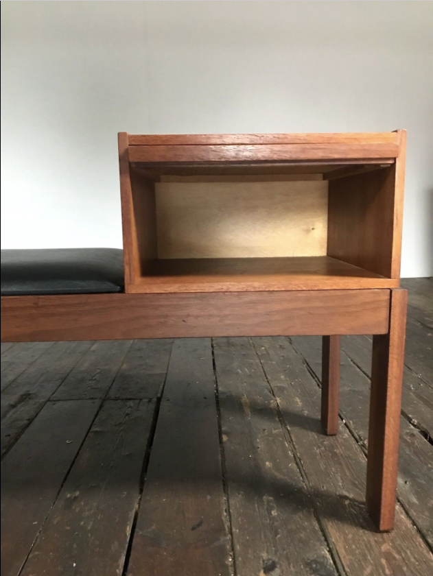 Teak phone bench