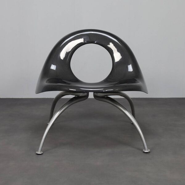 Fauteuil « Éléphant » en fibre de carbone très rare, Herbert Schultes, Lensvelt