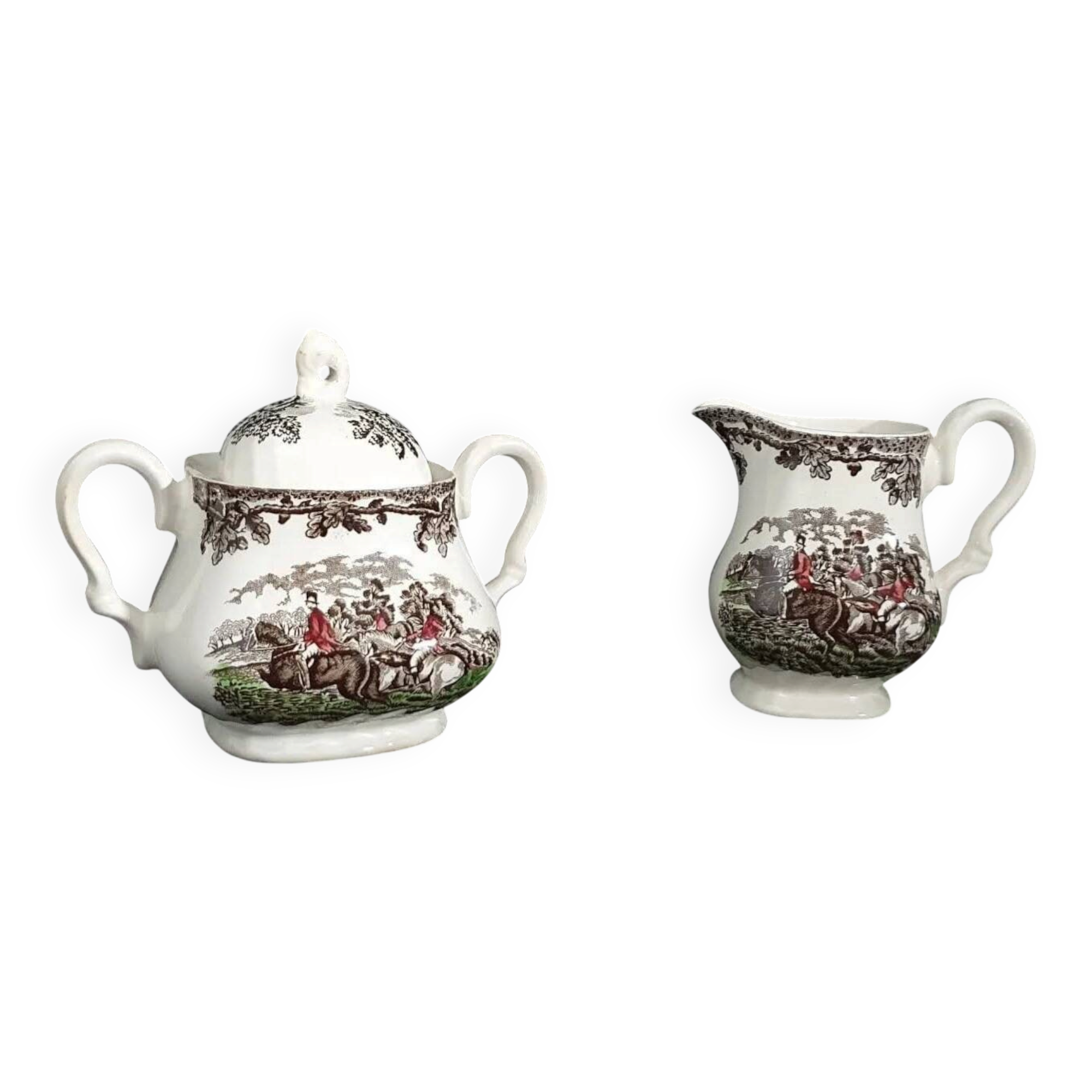Creamer set / Milk jug and sugar bowl Myotts Country Life