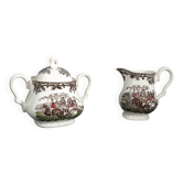 Creamer set / Milk jug and sugar bowl Myotts Country Life
