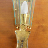 Vintage brass wall sconce
