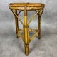 Round rattan stool from the 70s