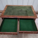 Vintage mahogany desk and leather top