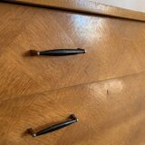 Oak chest of drawers from the scandinavian 60s