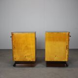 Pair of bedside tables mid-century by Jindřich Halabala, Czechoslovakia, 1950s