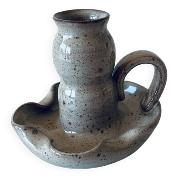 Ceramic candle holder signed Vallauris