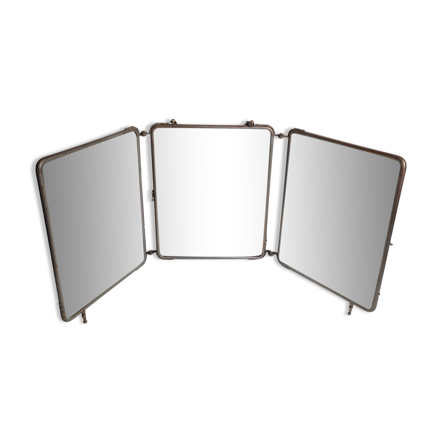 Miroir de barbier triptyque à poser ou à suspendre 1900