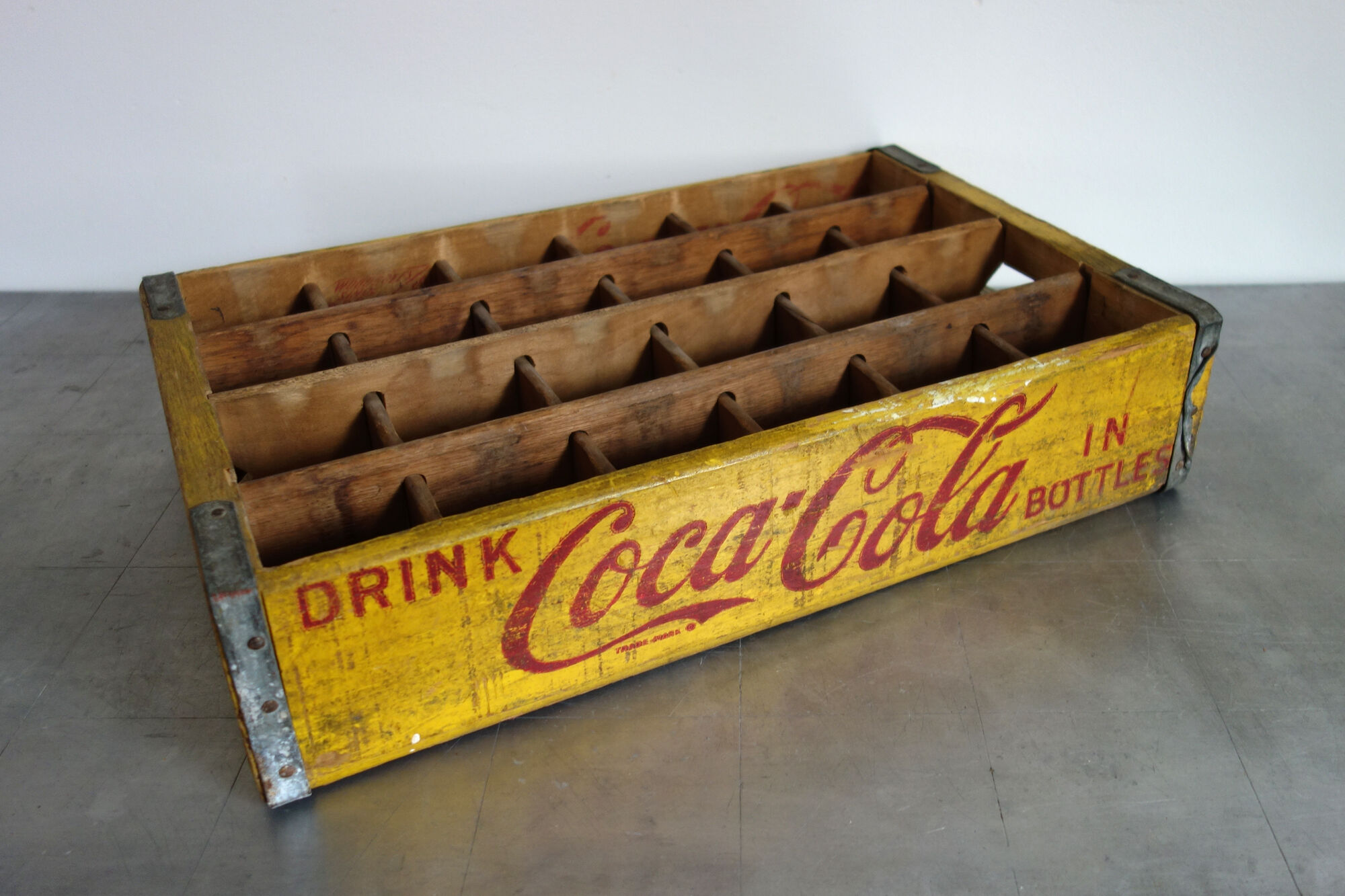 Vintage Coca-Cola wooden locker
