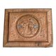 Repoussé copper plaque, early 19th century, in Neoclassical style.