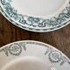 Set of 8dessert plates mismatched Iron Earth XIXth