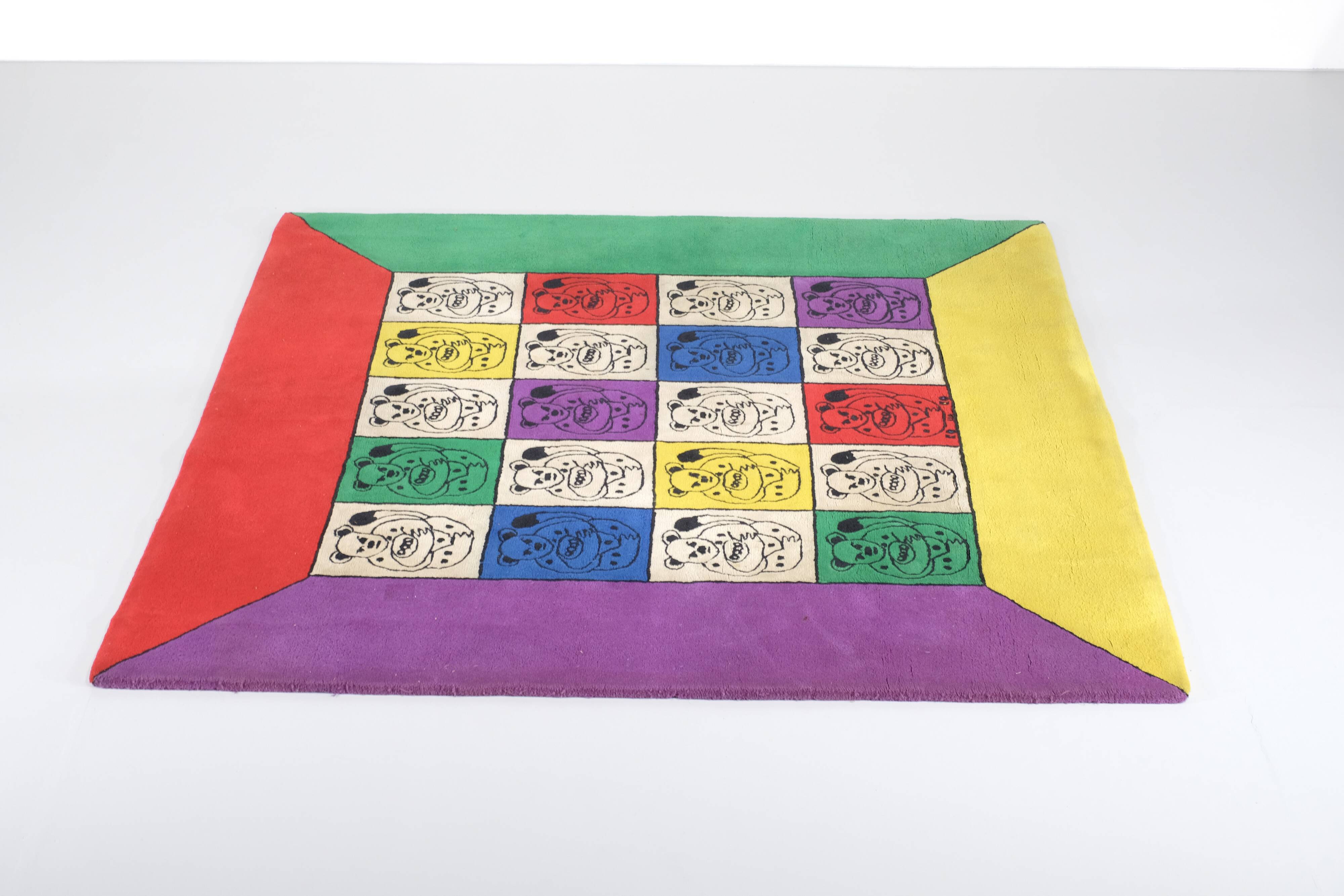 Large rug by Jean Charles de Castelbajac for Ko & Co - 1970s
