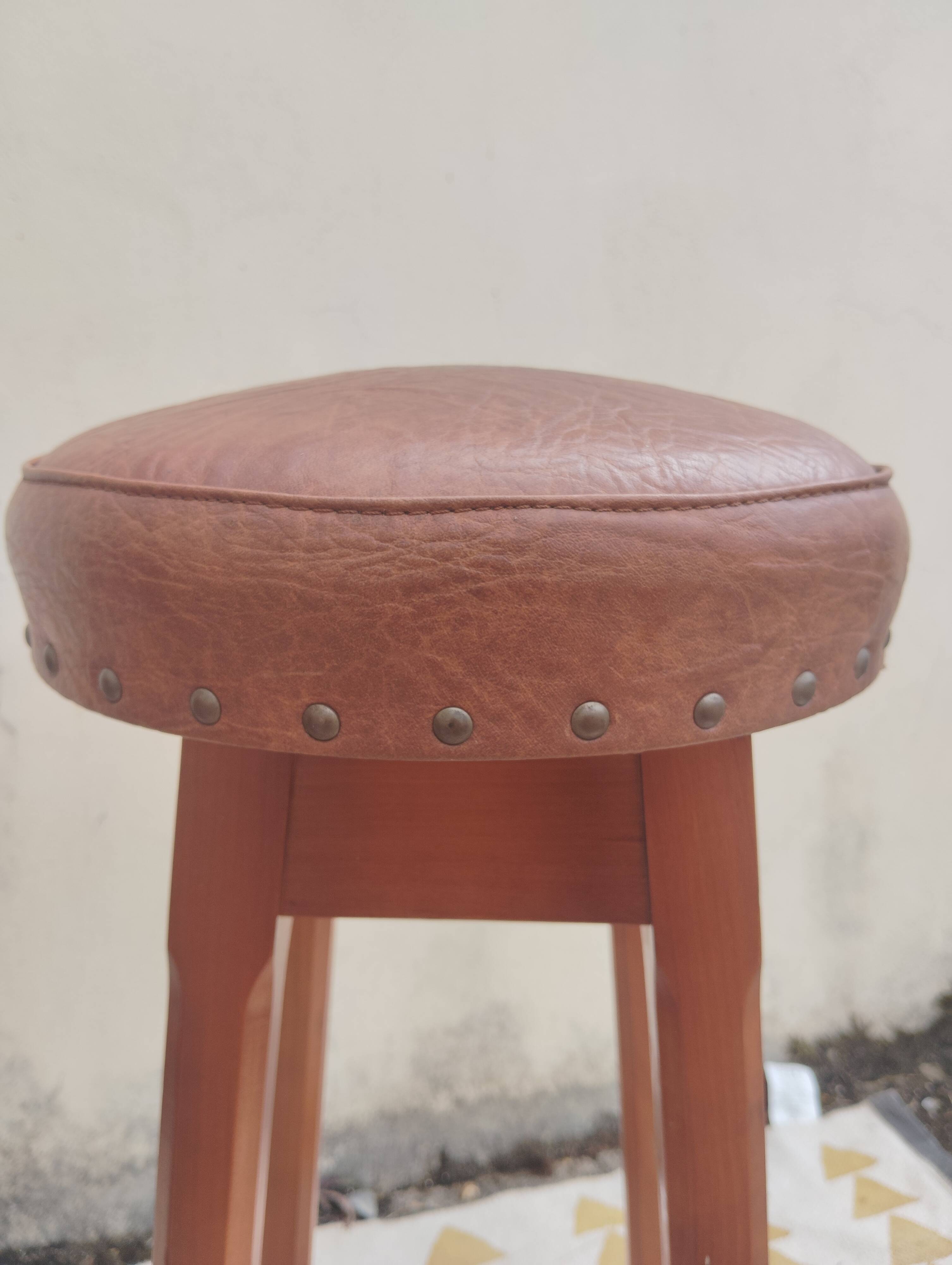 Paire de tabourets de bar vintage