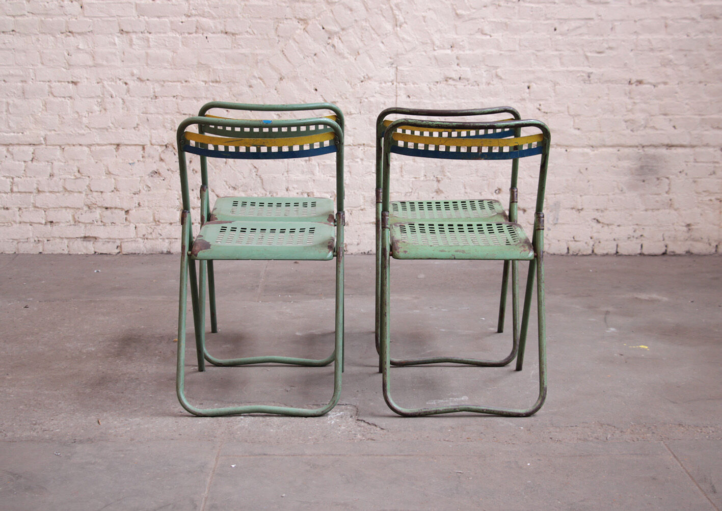 4 chairs of bleachers