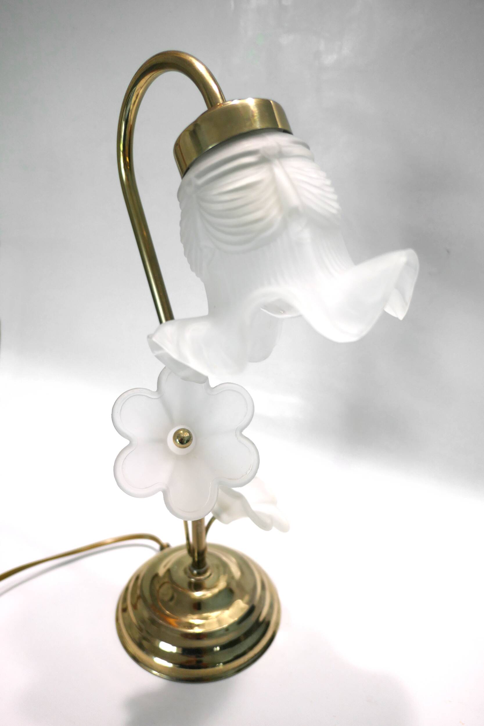 1980s swan neck table lamp