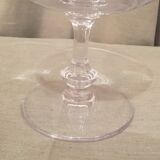 Elegant and sober crystal fruit cup