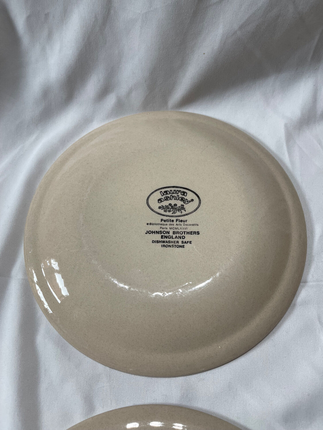 Laura Ashley & Johnson Brother set of 6 blue dessert plates