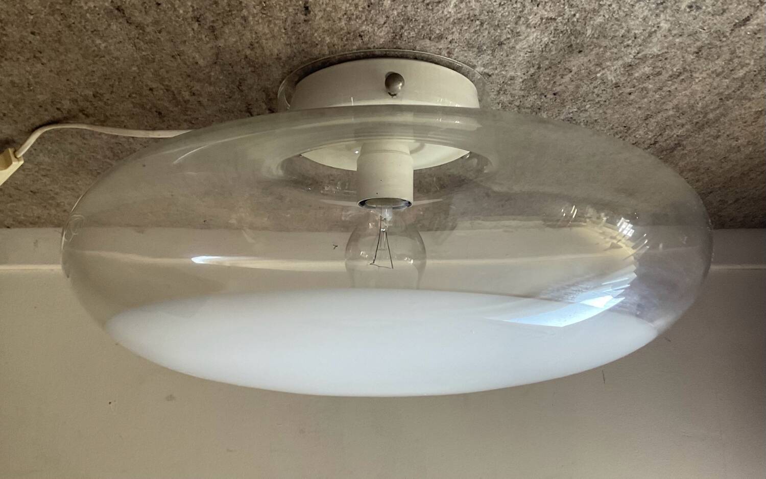 Roberto Pamio mushroom ceiling light for Leucos 1970s